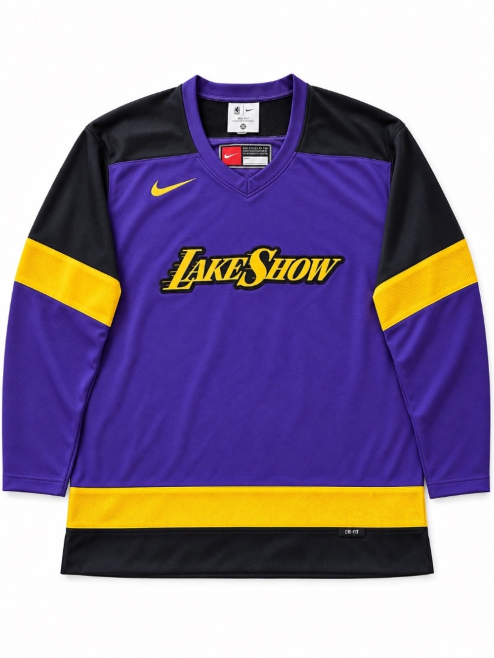 Nike NBA Lakers Lake Show Dri-FIT Long Sleeve Jersey Purple 2XL